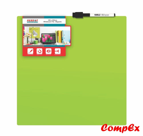 Magnetic Whiteboard Tile (355*355Mm - Green) Whiteboards