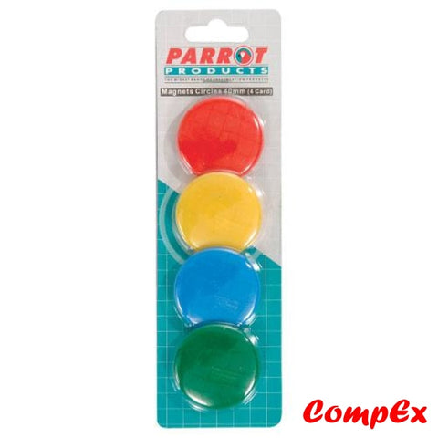 Magnets Circle (4 Per Card - Assorted Size: 40Mm) Moulded