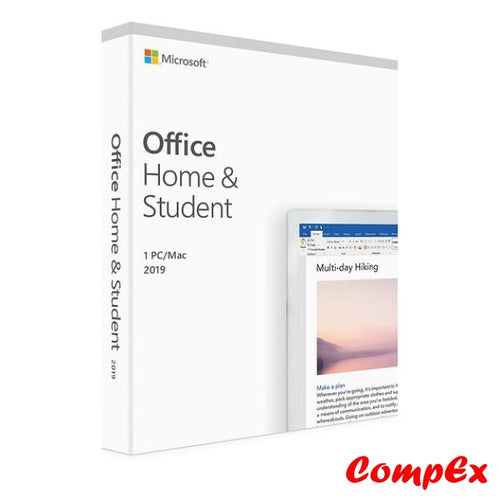 Microsoft Office Home And Student 2019 | 1 Device Windows 10 Pc/mac Key Card Software