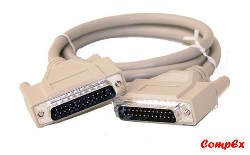 Null Modem Cable Db25 Male To 3 Ft Serial