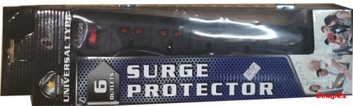 Omega 6 Way Surge Protected Adapter 10Ft Arrest