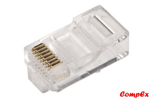 Rj45 Modular Plug Cat5E Network Cable Connector 8P8C