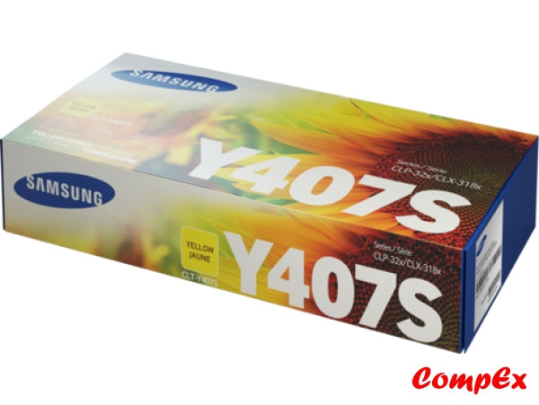Samsung Clt-Y407S Yellow Toner Cartridge (Su478A)