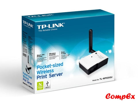 Tp-Link 150Mbps Pocket-Sized Wireless Print Server Tl-Wps510U