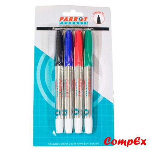 Whiteboard Marker (Slimline Tip - Pouch 4) Markers