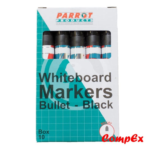 Whiteboard Markers (10 - Bullet Tip Black)