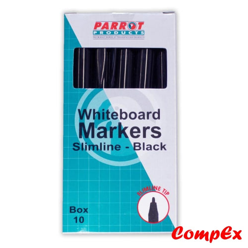 Whiteboard Markers (10 - Slimline Tip Black)